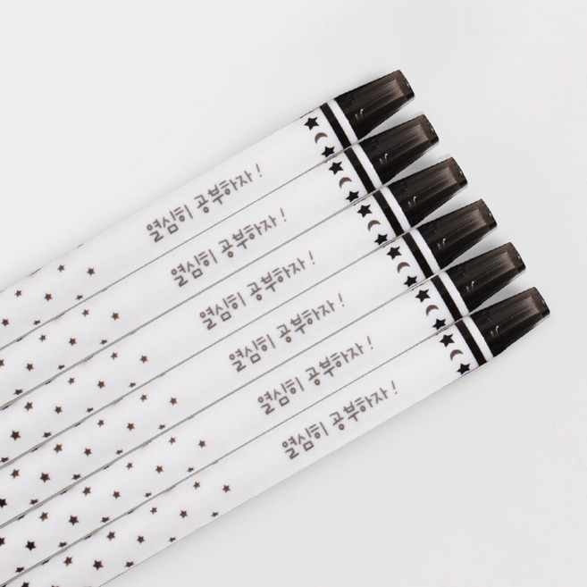 각인 무한 네임 동아 연필 펜슬 6 12 자루 초등 각인 2B 주문제작, 6개, 03 별