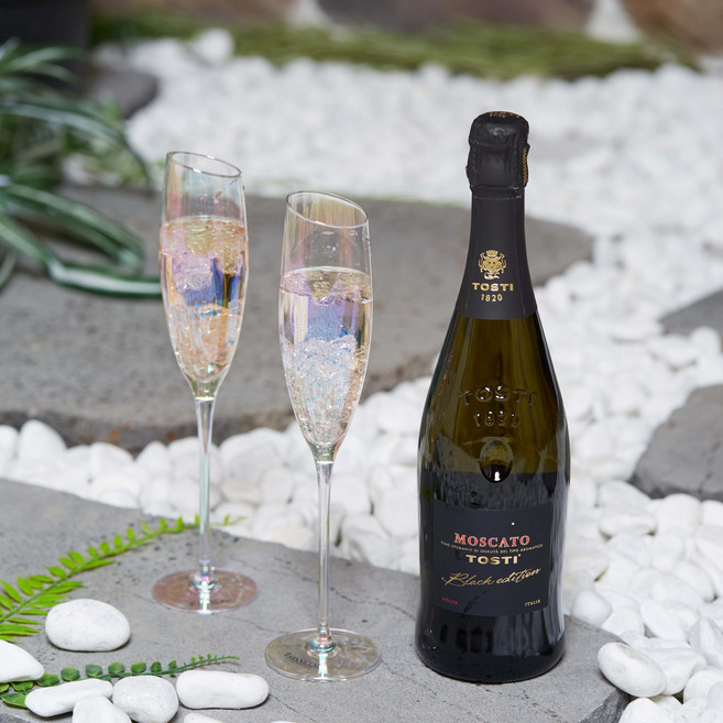 비니드 고급 잔 크리너 포함 오로라 홀로그램 샴페인잔 (스티로폼 안전포장), 3세트