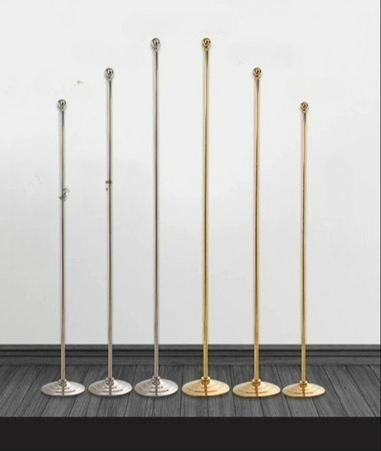 국기 거치대 대형 깃발대 태극기 게양대 회의실 깃대, 1x1cm, 1개, 3m 실버 중량형