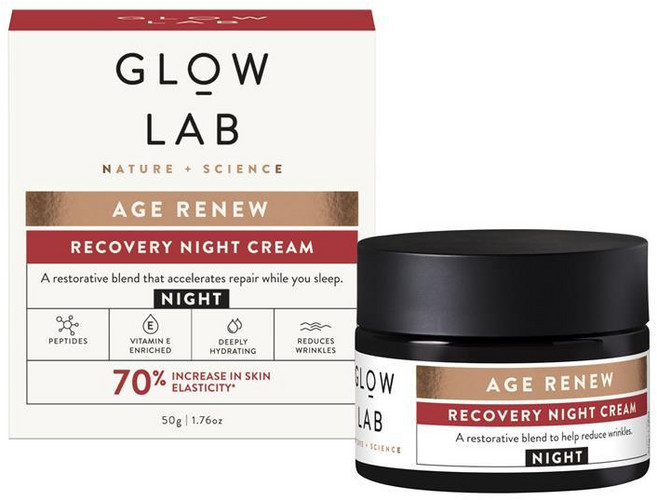 호주 글로우랩 Glow Lab Age Renew Recovery Night Cream 에이지 리뉴 리커버리 나이트 크림, 3개, 50g