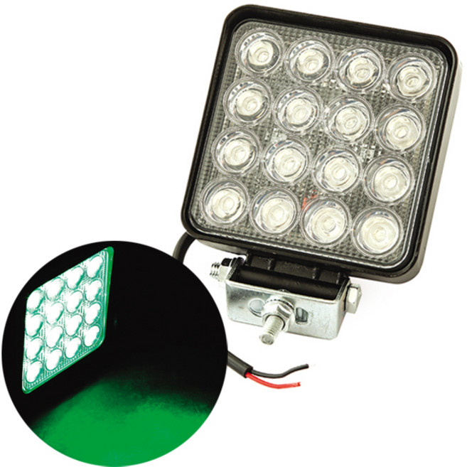 지오비즈 LED 써치라이트 사각 60도 확산형 그린라이트 48W, 1개