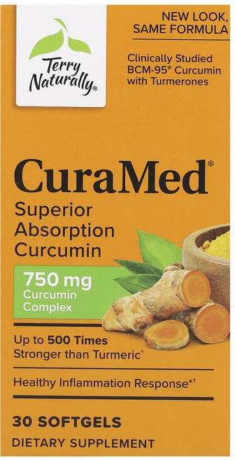 새해 첫좋은선물 Terry Naturally CuraMed 흡수력이 뛰어난 커큐민 750mg 소프트젤 30정 제대로 할인합니다, TerryNaturallyCuraMed흡수력이뛰어난커큐, 1개 - 쿠팡