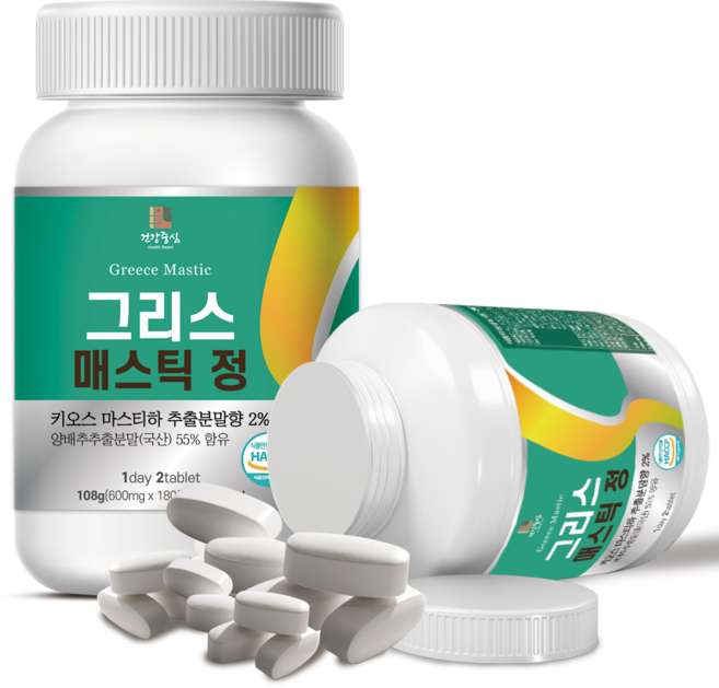 [임박특가] 그리스 매스틱 정 600mg 180정 3개월분, 1개