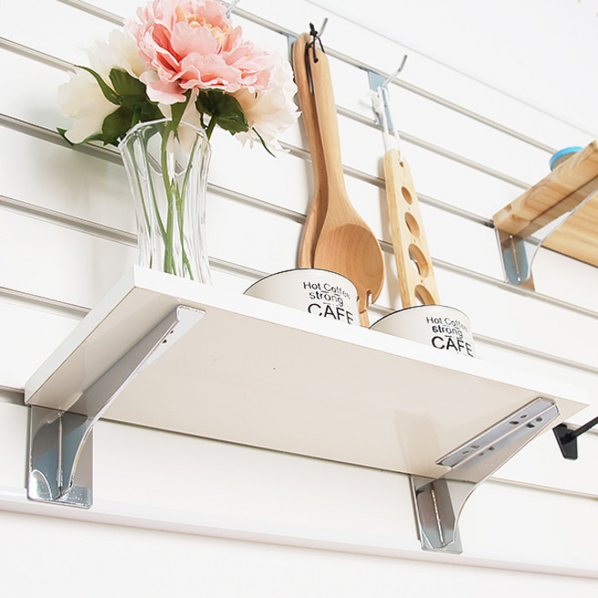 스페이스 월용 선반 행거 브라켓 벽선반 인테리어 받침 지지대 진열 수납 DIY 매장 디피, 02_월용 목재 선반날개(블랙), 300mm_우측, 1개, 블랙