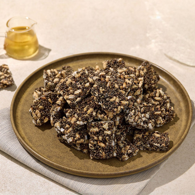 [카페아모제] 국내산 100% 볶지 않아 영양소를 그대로 살린 지리산 생들깨강정 (*오메가-3 함유), 5개, 200g