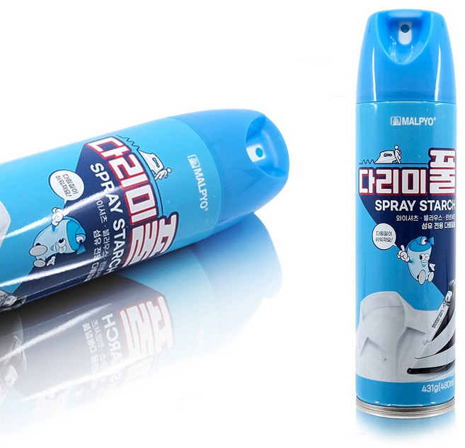 말표 뉴 다리미풀 480ml 와이셔츠 블라우스 린센셔츠 고급의류 면마직류 섬유 전용 다림질풀, 1개