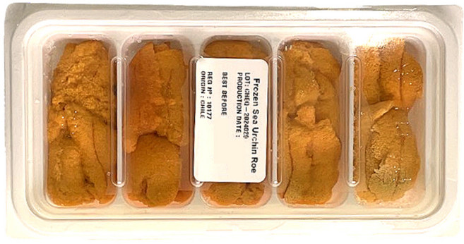 성게알 순수 우니 칠레산 100g 트레이형 B타입 제철 자연산 냉동 신선급랭 보라성게[소비기한26년5월까지], 1개