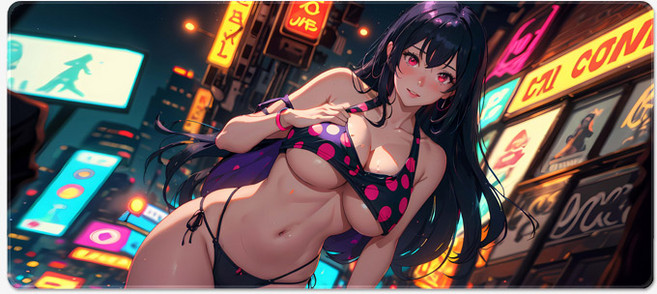 시티2 미소녀 AE 대형 게이밍장패드 900x400x4mm, AE 02 2XL(900x400x4mm), 1개