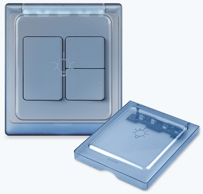 위너스 스위치 콘센트 안전커버 덮개 뚜껑, 2개용, 1개