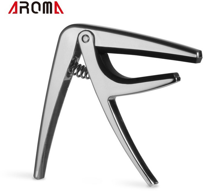 AROMA AC-01 移調夾 民謠吉他 電吉他 快速 夾式 鋁合金 Capo, 1個, 咖啡