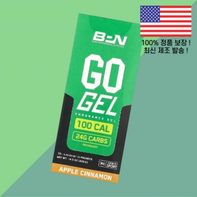 BPN 고 젤 인듀어런스 사과 애플 시나몬 10포 각 1.45온스 41g Go Gel Endurance Apple Cinnamon 10 Packets 1.45oz Each, 1개 - 쿠팡