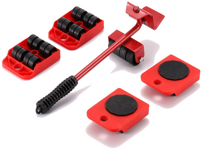 만능 무거운 짐/가구 옮기기 이동바퀴 지렛대 냉장고 크레인 장롱 침대 피아노 옮기는/도구, 1개