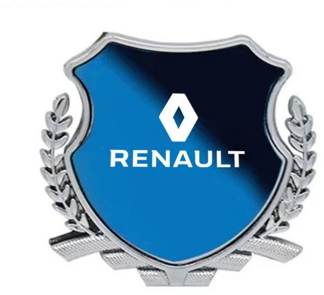데칼 스티커 금속 엠블럼 신형 르노 클리오 메간 트래픽 캡쳐 마스터 로건 캉구 더스터 악세, Blue