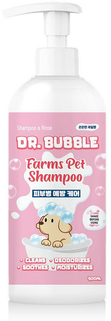 메이웰 반려동물 팜스펫 피부병 케어 샴푸 과일향, 400ml, 1개입, 1개
