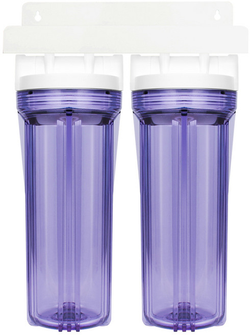 필터탑스 10인치 녹물제거 하우징 정수기 조립세트 DIY 15A 유충제거, 04_하우징 10인치 2단 투명 조립세트, 1개