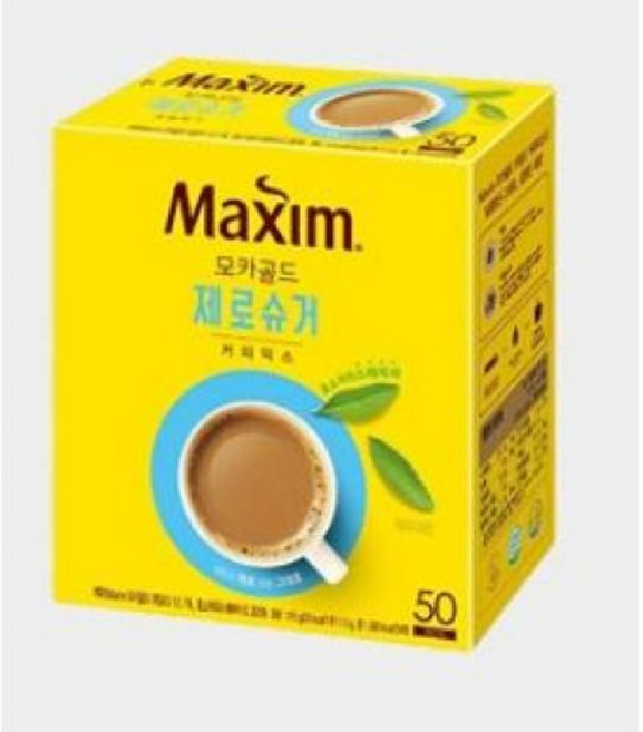맥심모카골드 제로슈거 커피믹스 50T 무설탕 인스턴트 사무실 탕비실, 1개
