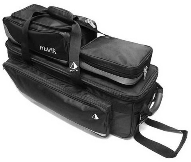 볼링 3볼백 가방 볼링화 악세라리 롤러백 토트 캐리어, 1개