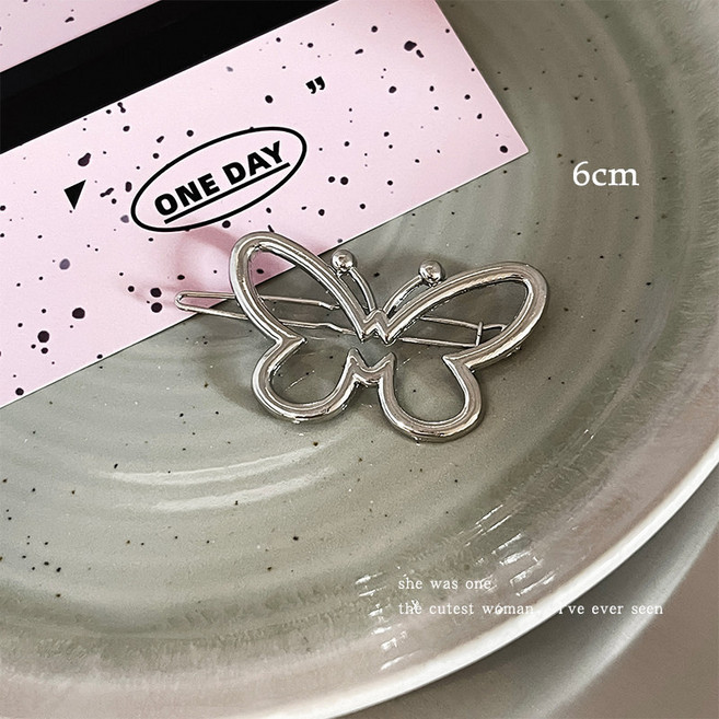 하트 별 메탈 헤어핀 Y2k