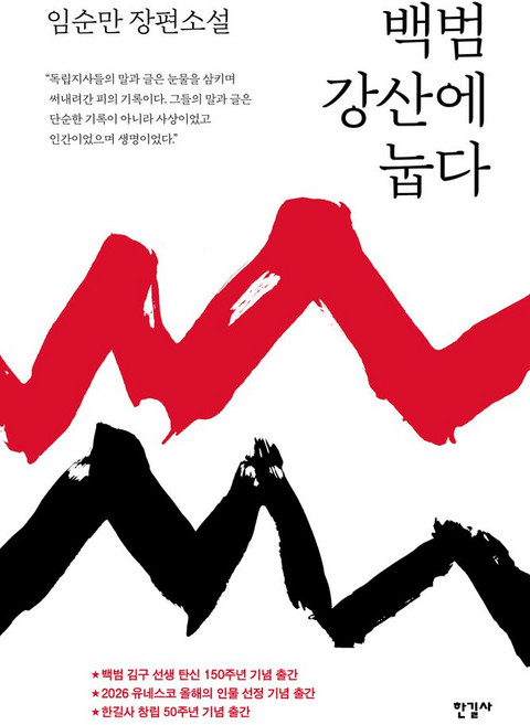 백범 강산에 눕다:임순만 장편소설, 한길사, 임순만 저