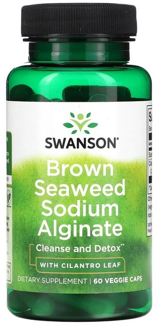 스완슨 브라운 시위드 소듐 알기네이트 & 실란트로 리프 60 베지캡슐, 60정, 1개 - 쿠팡