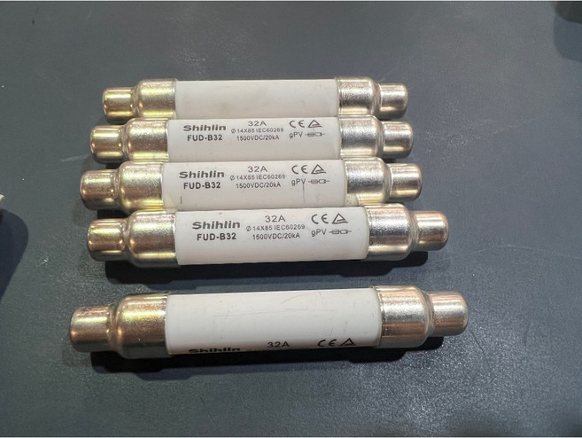 【全電行】士林電機 FUD-B25 直流配電專用保險絲 1500V 25A, 1個, FUD-B32保險絲五個