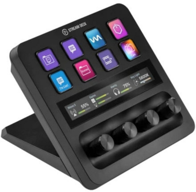 ELGATO 엘가토 ELGATO Stream Deck Plus 다이얼 LCD 컨트롤러 (블랙)