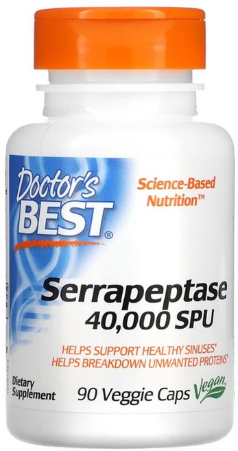 Doctor's Best Serrapeptase 세라펩타아제 4000 SPU 90정, 1개 - 쿠팡