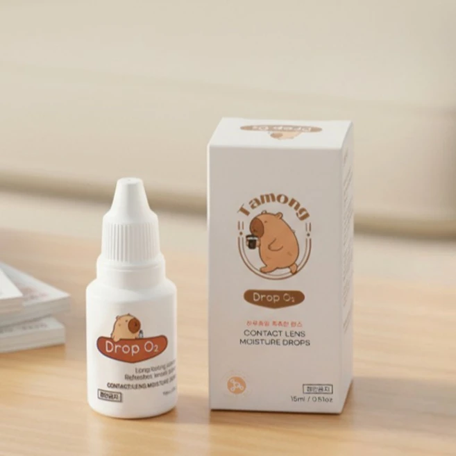 타몽 드롭 히알루론산 렌즈 습윤제 휴대용 여행용, 2개, 15ml - 쿠팡