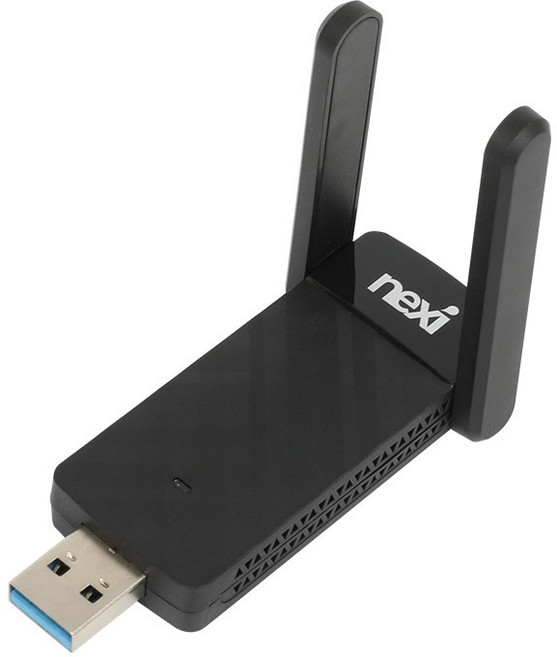 넥시 듀얼밴드 무선 랜카드 AC1300 와이파이 수신기 고감도 안테나 USB3.0 수신기 와이파이동글 기가비트 무선랜, 1개, NX-AC1300A