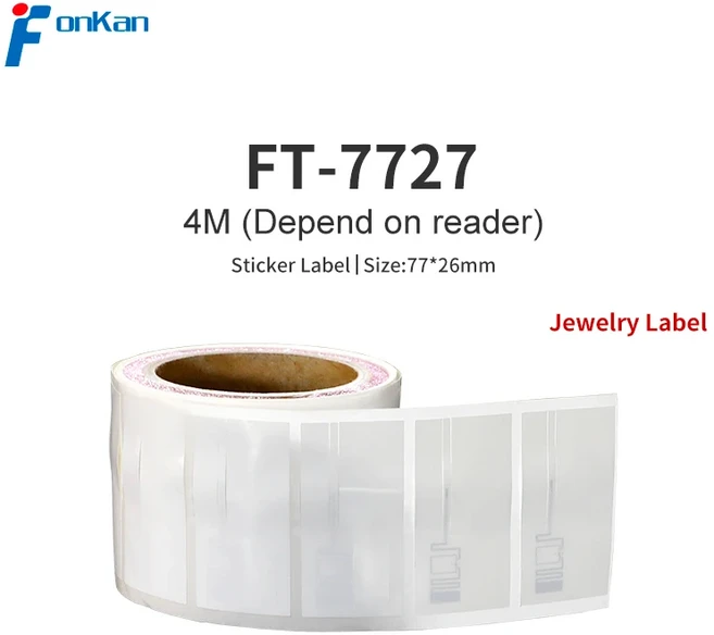 100pcs UHF RFID 패시브 라벨 MR6 보석 라벨 스티커 태그 보석 관리 RFID 라벨, 01 100pcs Jewelry label