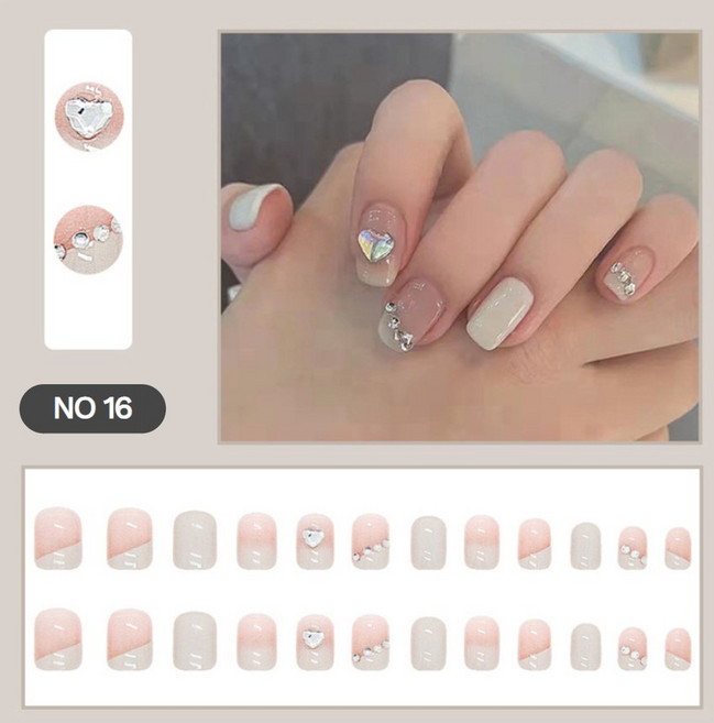 에쉬울프 클리어 러브 네일팁, 1개, no 16