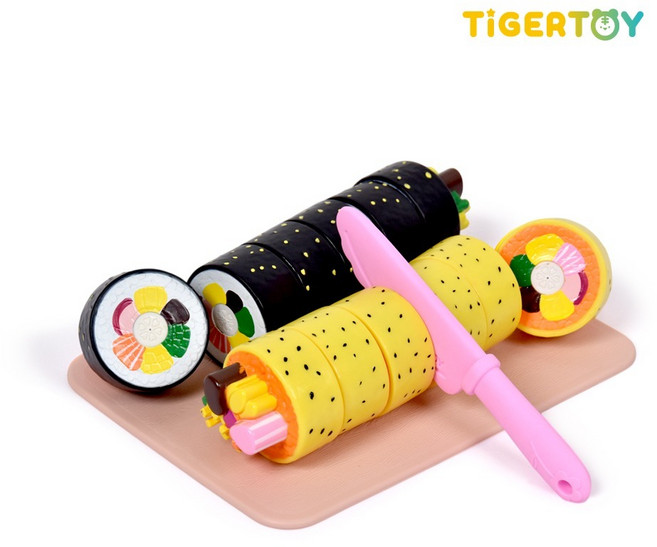 맛있는김밥자석썰기 소꿉놀이 작은사이즈 14p