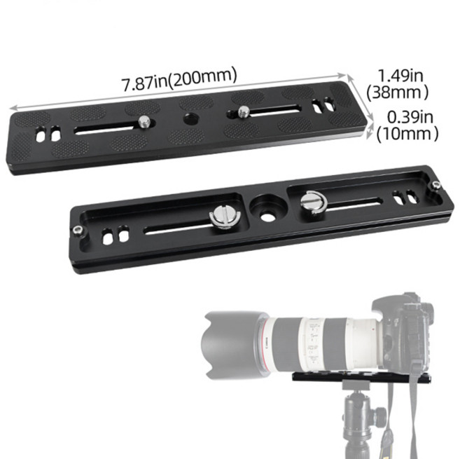 200MM300MM 퀵 릴리스 플레이트 삼각대 플레이트 카메라 스탠드 마운트 dslr 어댑터 Arca 스위스 클램프 카메라 14 나사 포함, 01 200MM, 02 200MM, 한개옵션1