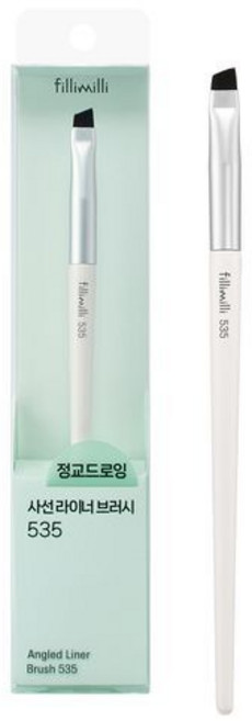 필리밀리 사선 라이너 브러시 535, 흰색, 1개