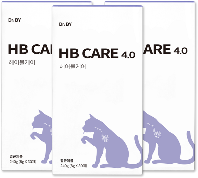 닥터바이 헤어볼케어 고양이 헤어볼 영양제 예방 배출 도움 소화 건강 보조제, 헤어볼+장건강, 3세트