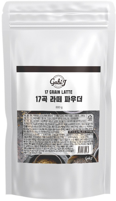 가비제이 17곡 라떼 파우더, 1개, 800g