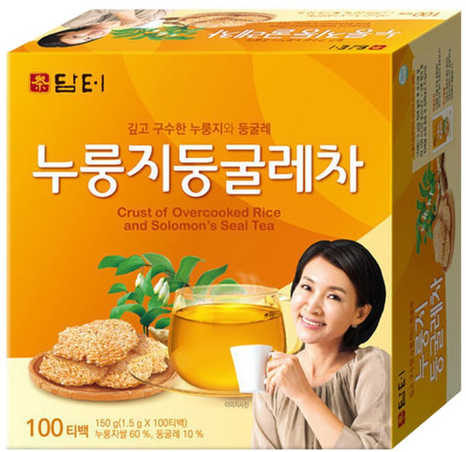담터 누룽지 둥굴레차 100T (침출차), 1개, 100개입, 1.5g