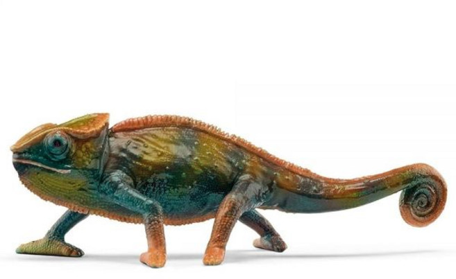 Schleich Wild Life - 아동용 야생 동물 열대우림 정글 장난감 독 다트 개구리 블루 만 3세 이상, 카멜레온, 1개
