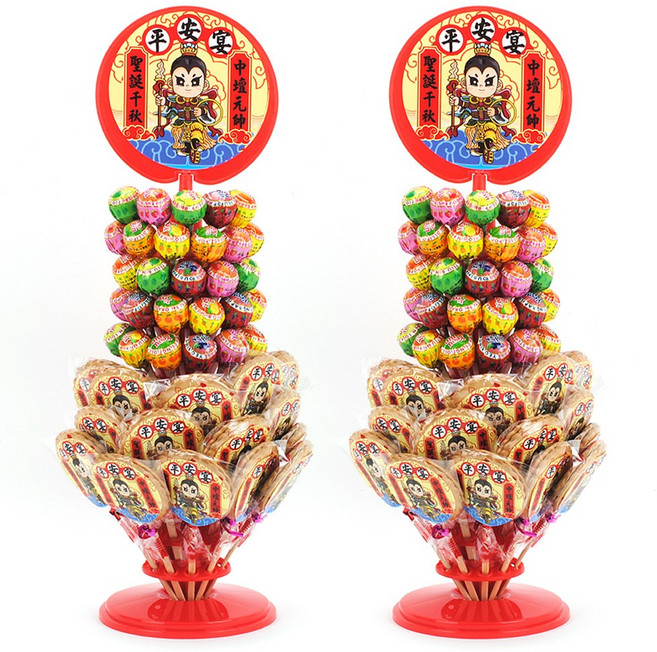 三太子 拜拜 餅乾 棒棒糖 塔 組合, 1套