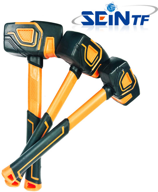 무진동 일체형 고무해머 마루용 망치 목공 타일 방진 미장, 1개, 대형