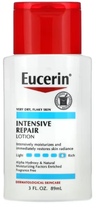 Eucerin 인텐시브 리페어 로션 89ml / 각질 여드름 수분 보습 진정 개선 지성 건성 민감 예민 복합성, 1개 - 쿠팡