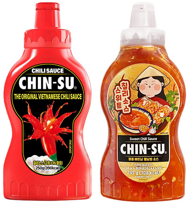 친수 오리지널 칠리소스 250g +친수 스위트 칠리소스 295g