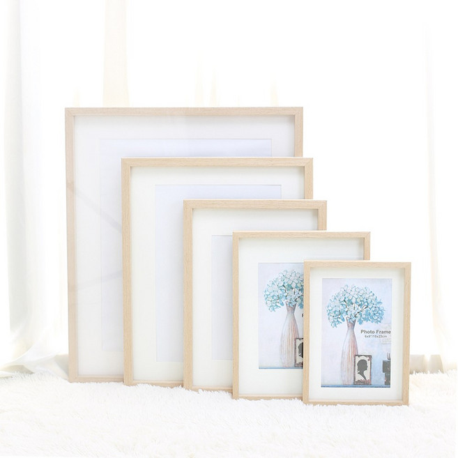 블레스프레임 우드 액자 프레임, 내츄럴 우드, 1개