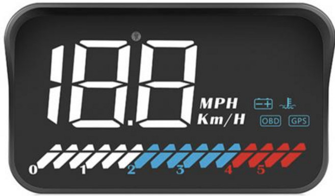 GPS 헤드업디스플레이 HUD OBD 겸용 3SM7, 3S-M7, 1개