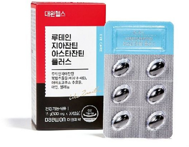 대원헬스 루테인 지아잔틴 아스타잔틴 플러스 6개월분, 6박스, 30정