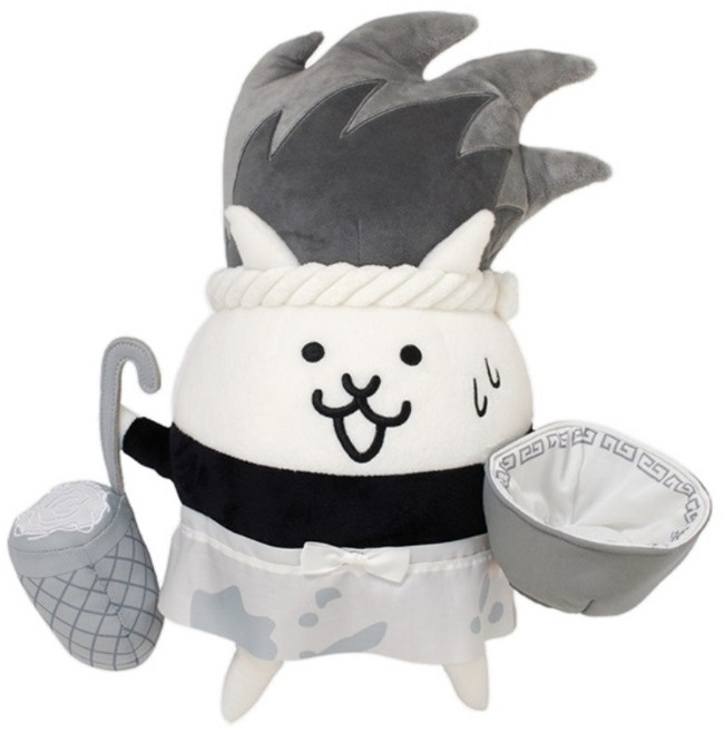 냥코대전쟁 고양이 라멘 봉제인형 M사이즈