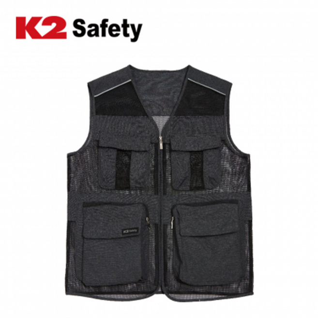 K2 세이프티 21VE-616R 작업복 베스트 망사 조끼