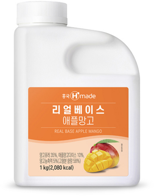 흥국 리얼베이스 애플망고 1kg (냉장), 1개