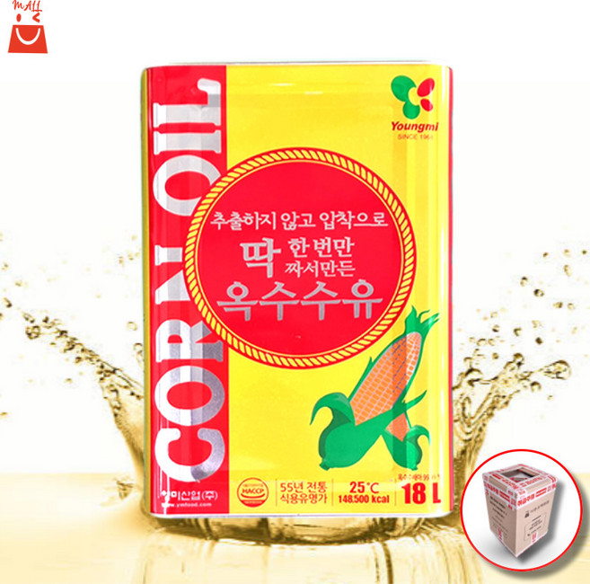 영미 업소용 옥수수유 18L, 1개