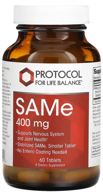 프로토콜포라이프발란스 아데노실 메티오닌 SAMe 400mg 60정 이황산염, 상품, 1개 - 쿠팡